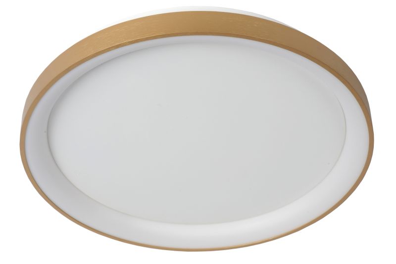 Lucide VIDAL - Zapustené stropné svietidlo - Ø 48 cm - LED Rozm. - 1x38W 2700K - Matt Gold / Mosadz